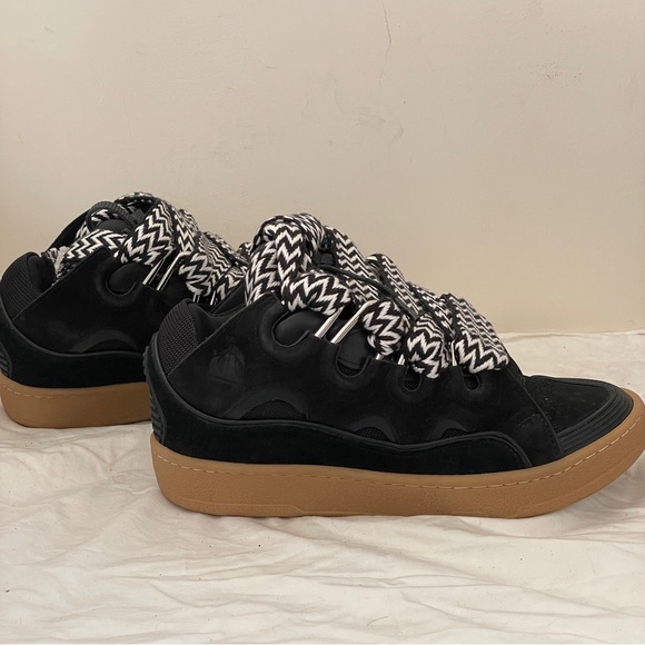 Lanvin Curb Skate Sneakers Mens Leather Suede Chunky 90s luxury streetwear 40/7 main image 4